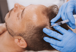 PRP Hair Restoration Man